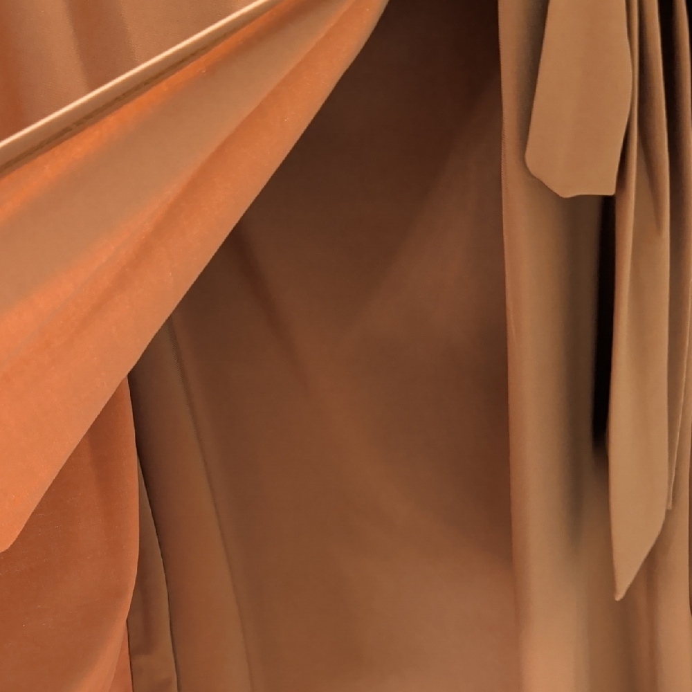 Anne Klein Tan Wrap Midi Dress - Picture 3 of 5